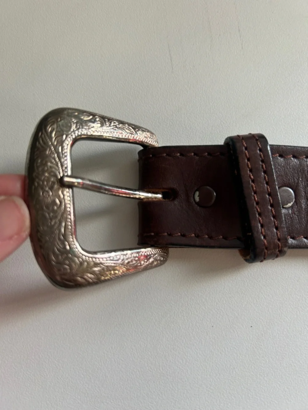Authentic USA made Braided Horse Hair with Leather Belt men's size 34 western